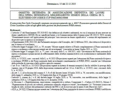 Determina n.15 - PNRR